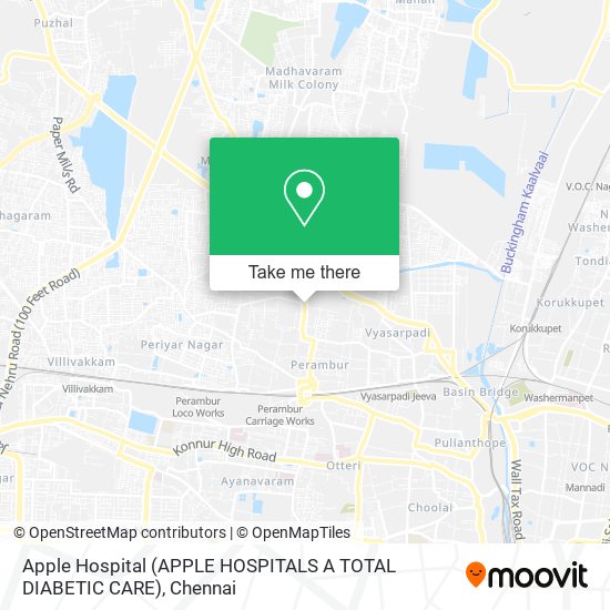 Apple Hospital (APPLE HOSPITALS A TOTAL DIABETIC CARE) map