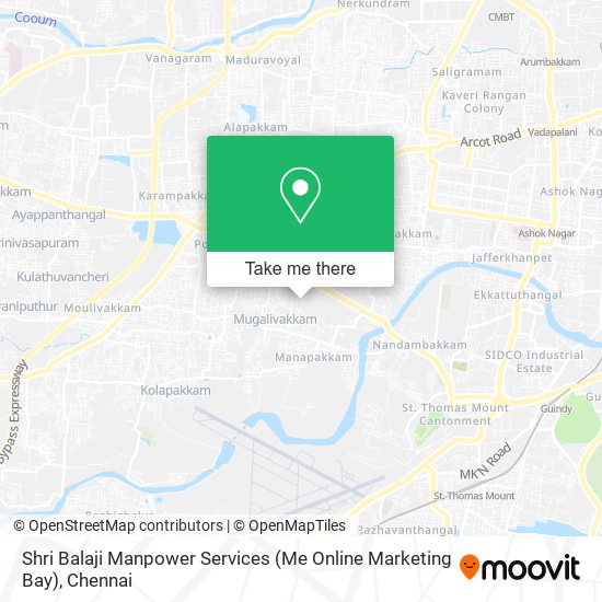 Shri Balaji Manpower Services (Me Online Marketing Bay) map