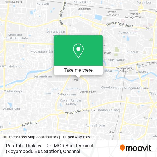 Puratchi Thalaivar DR. MGR Bus Terminal (Koyambedu Bus Station) map