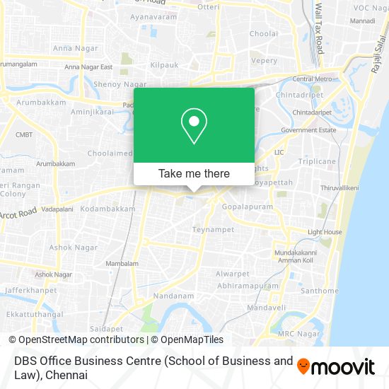 DBS Office Business Centre (School of Business and Law) map