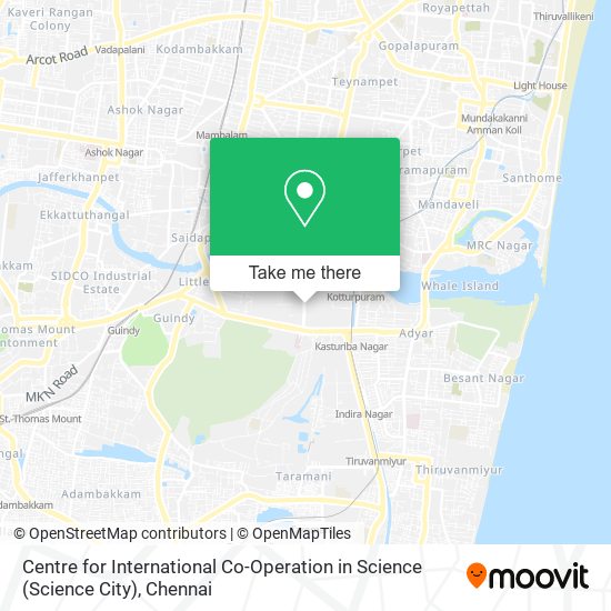 Centre for International Co-Operation in Science (Science City) map