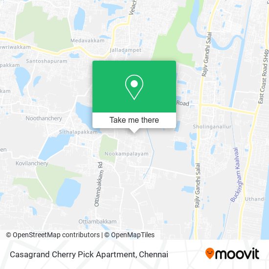Casagrand Cherry Pick Apartment map