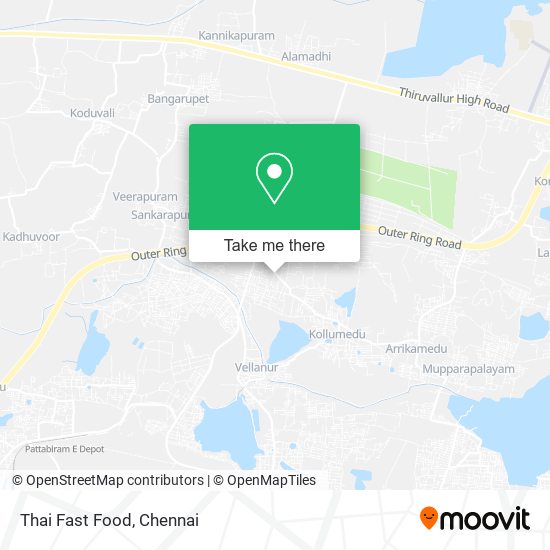 Thai Fast Food map