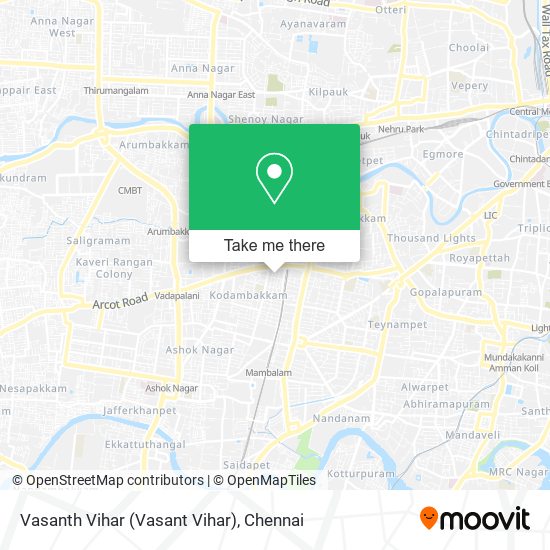 Vasanth Vihar (Vasant Vihar) map