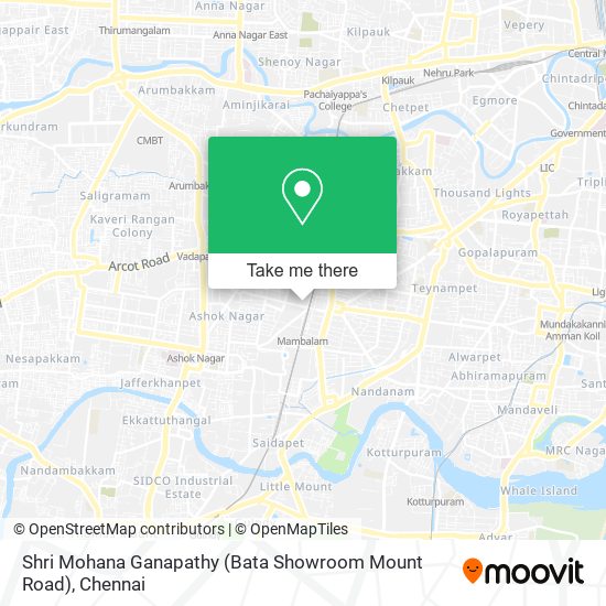Shri Mohana Ganapathy (Bata Showroom Mount Road) map