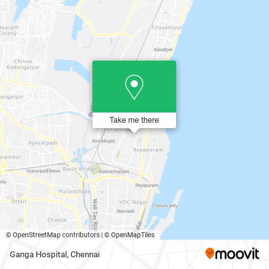 Ganga Hospital map