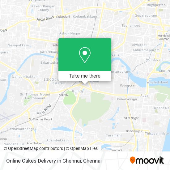 Online Cakes Delivery in Chennai map