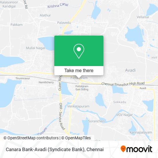 Canara Bank-Avadi (Syndicate Bank) map