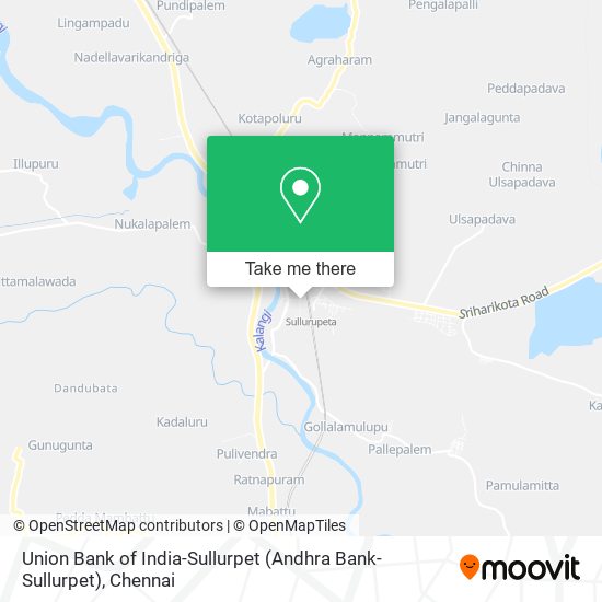 Union Bank of India-Sullurpet (Andhra Bank-Sullurpet) map