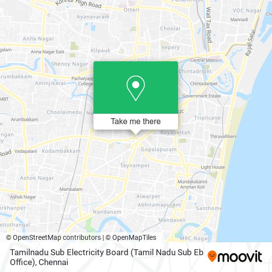 Tamilnadu Sub Electricity Board (Tamil Nadu Sub Eb Office) map