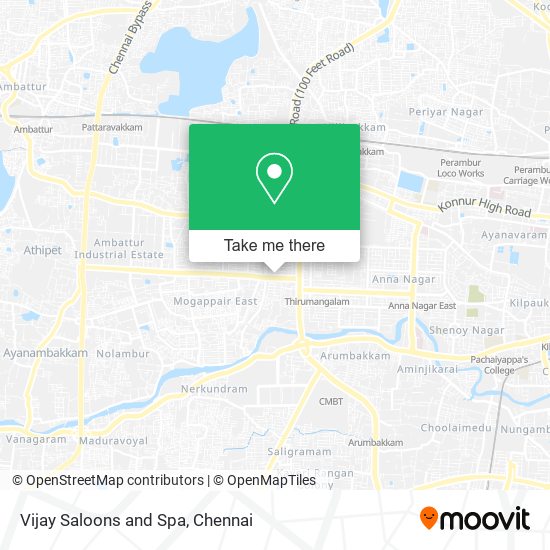 Vijay Saloons and Spa map