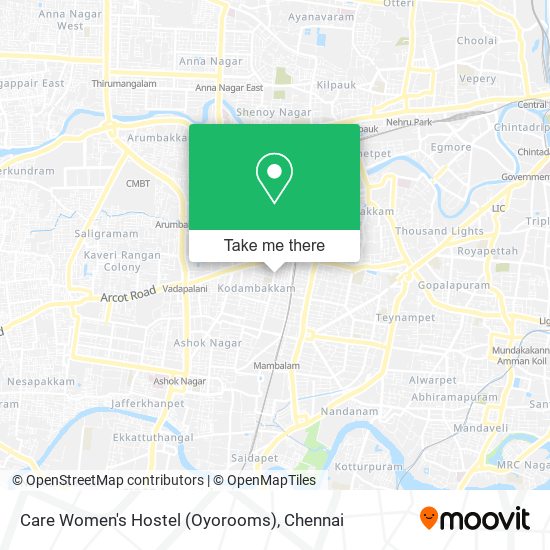 Care Women's Hostel (Oyorooms) map