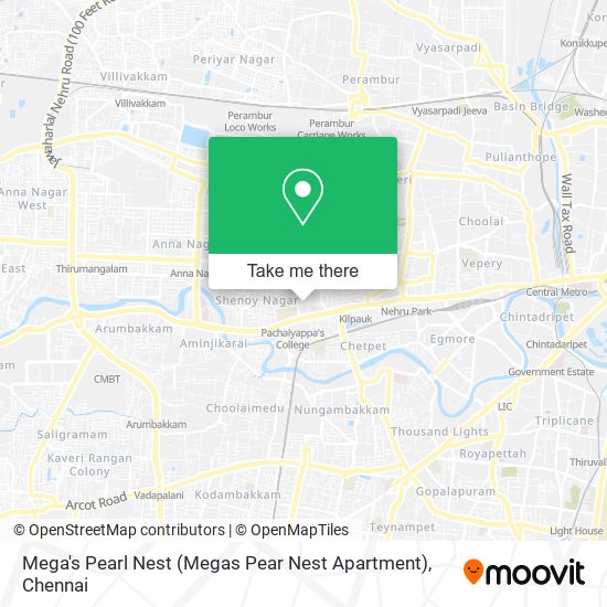 Mega's Pearl Nest (Megas Pear Nest Apartment) map