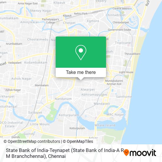State Bank of India-Teynapet (State Bank of India-A R M Branchchennai) map