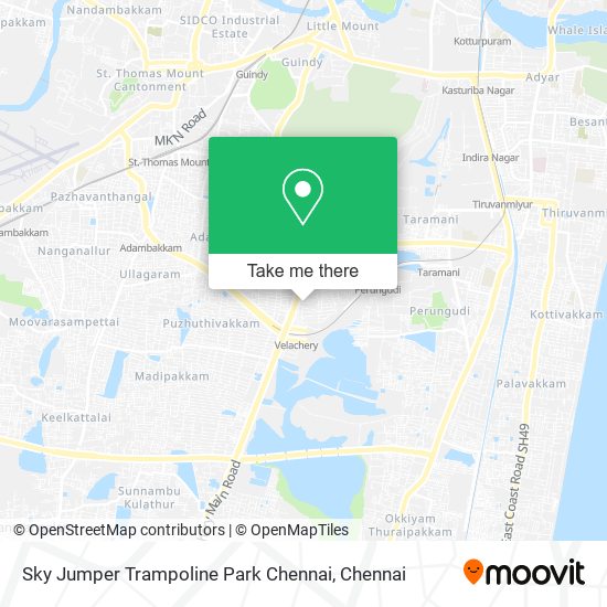 Sky Jumper Trampoline Park Chennai map