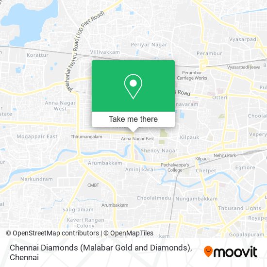 Chennai Diamonds (Malabar Gold and Diamonds) map