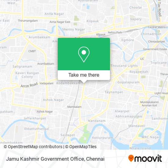 Jamu Kashmir Government Office map