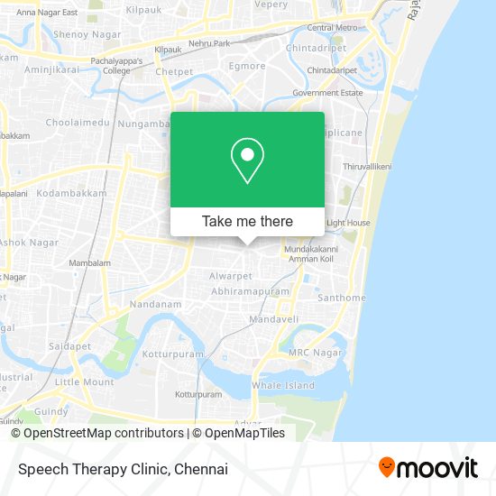 Speech Therapy Clinic map