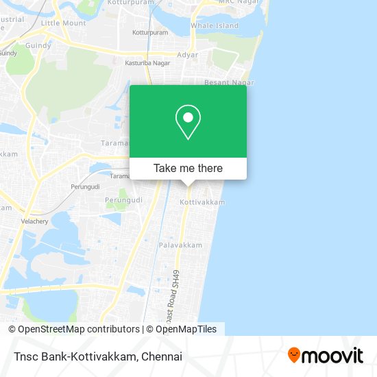 Tnsc Bank-Kottivakkam map