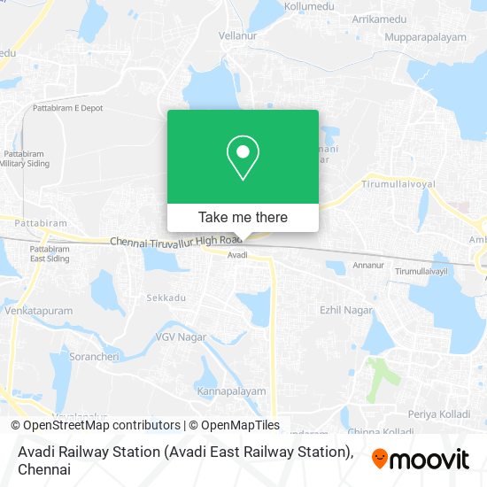 Avadi Railway Station map