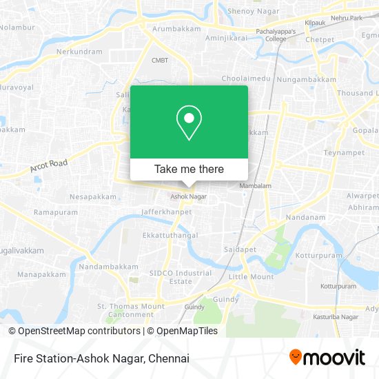 Fire Station-Ashok Nagar map
