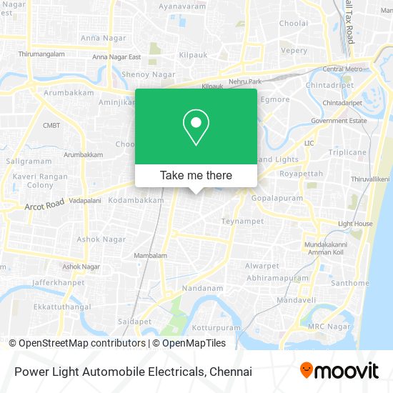 Power Light Automobile Electricals map
