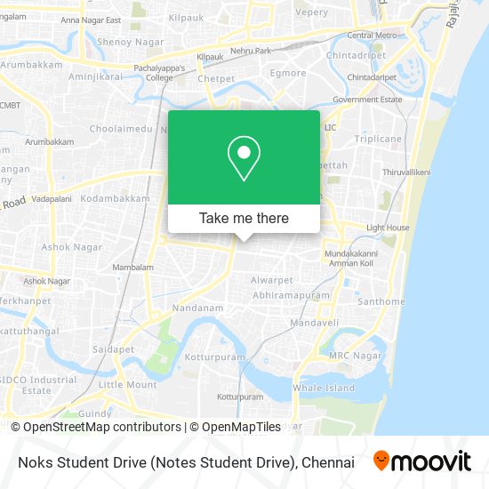 Noks Student Drive (Notes Student Drive) map