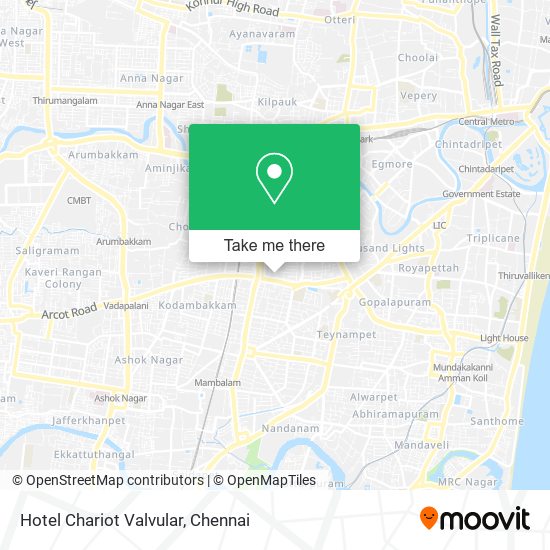 Hotel Chariot Valvular map