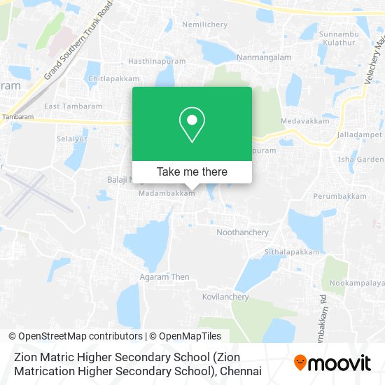 Zion Matric Higher Secondary School map