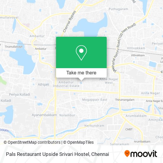 Pals Restaurant Upside Srivari Hostel map