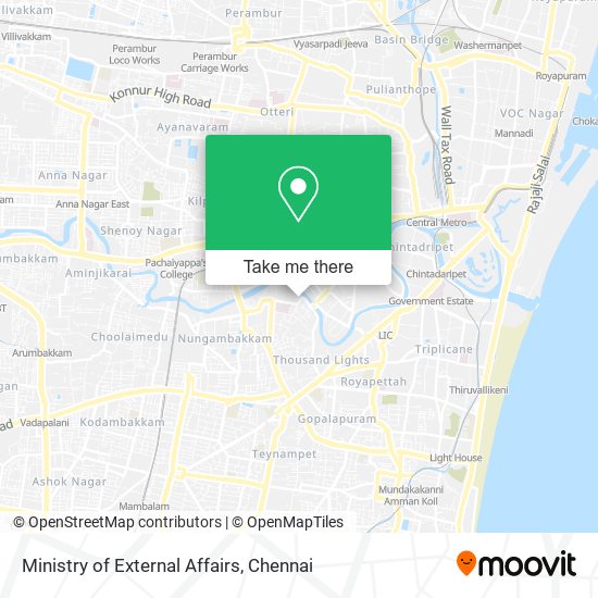 Ministry of External Affairs map