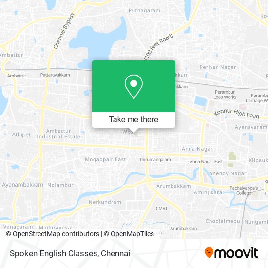 Spoken English Classes map