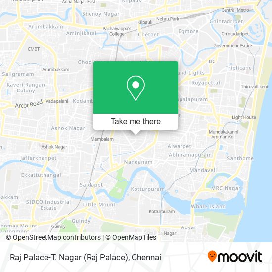 Raj Palace-T. Nagar map