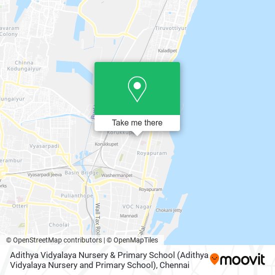 Adithya Vidyalaya Nursery & Primary School map