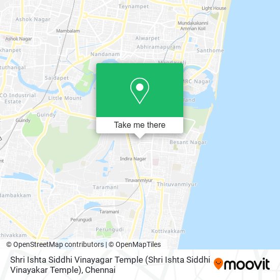 Shri Ishta Siddhi Vinayagar Temple map