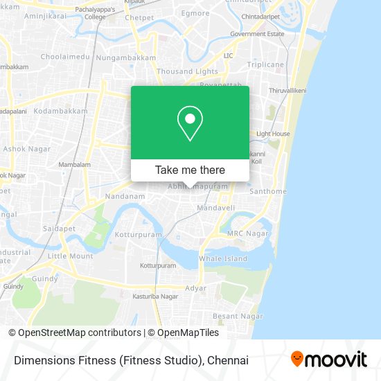 Dimensions Fitness (Fitness Studio) map