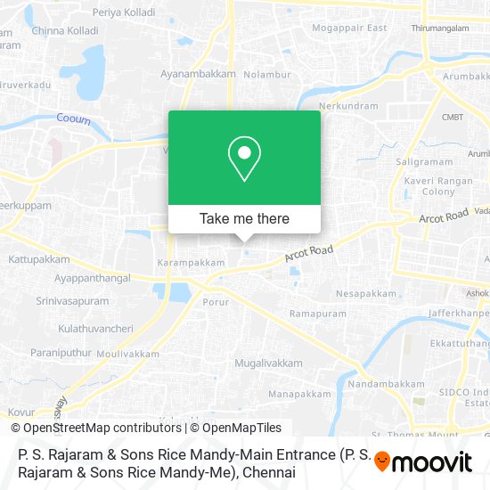 P. S. Rajaram & Sons Rice Mandy-Main Entrance map