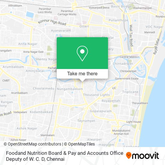 Foodand Nutrition Board & Pay and Accounts Office Deputy of W. C. D map