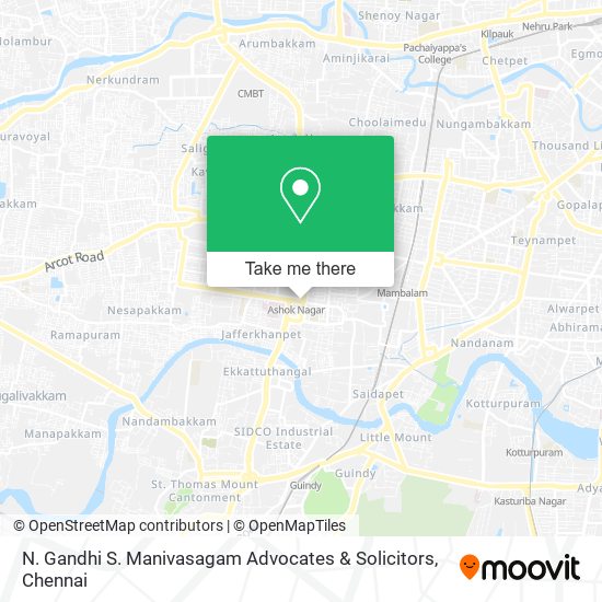 N. Gandhi S. Manivasagam Advocates & Solicitors map