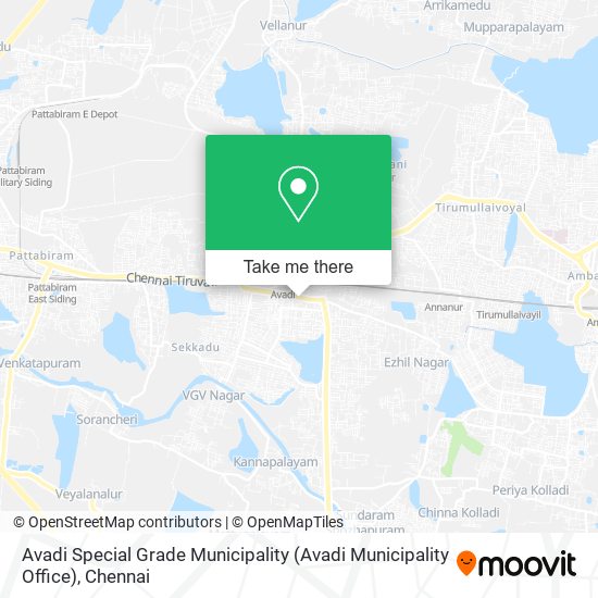 Avadi Special Grade Municipality (Avadi Municipality Office) map