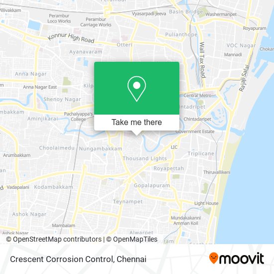 Crescent Corrosion Control map