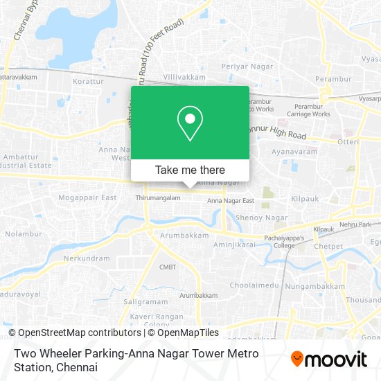 Two Wheeler Parking-Anna Nagar Tower Metro Station map