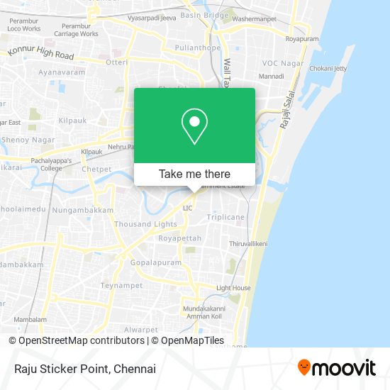 Raju Sticker Point map