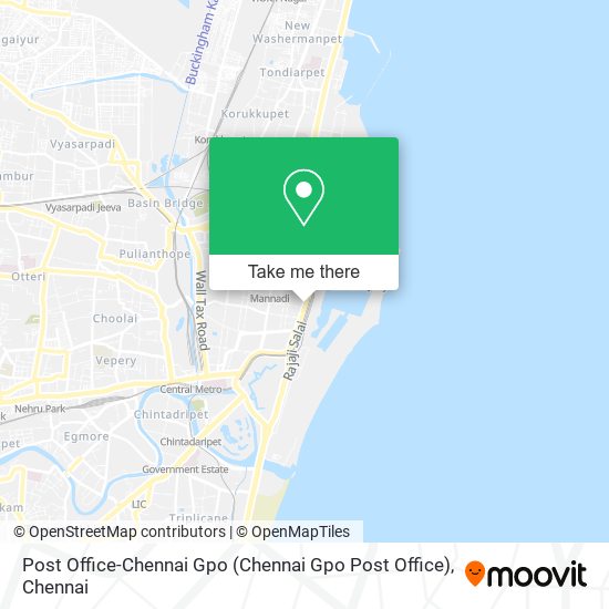 Post Office-Chennai Gpo map