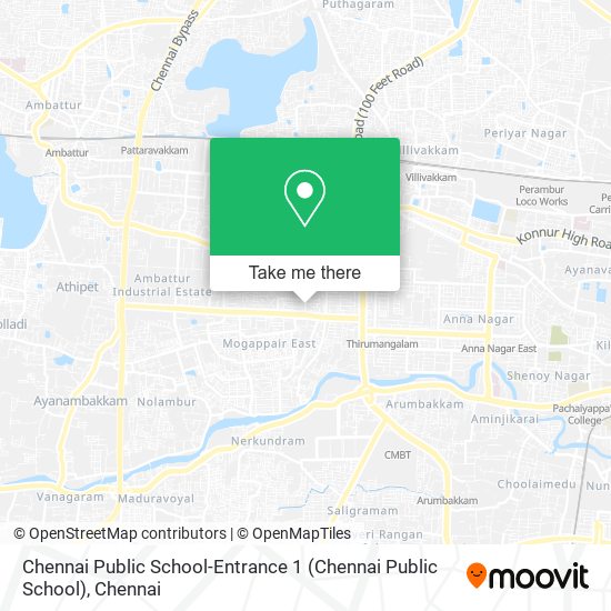 Chennai Public School-Entrance 1 map