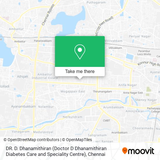 DR. D. Dhanamithiran (Doctor D Dhanamithiran Diabetes Care and Speciality Centre) map