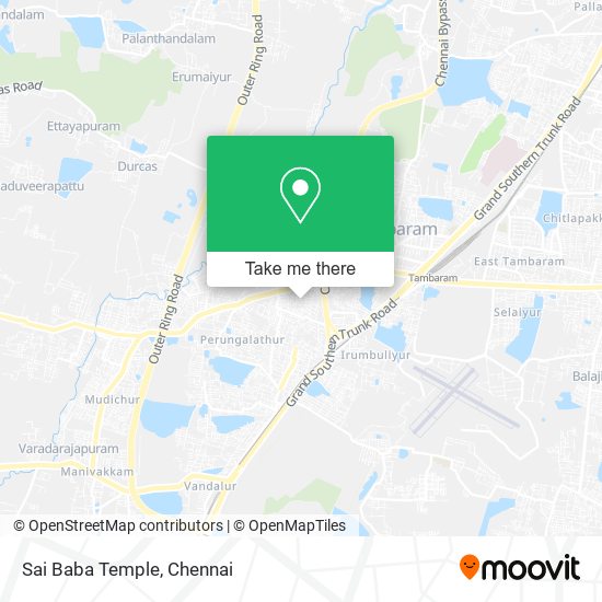 Sai Baba Temple map