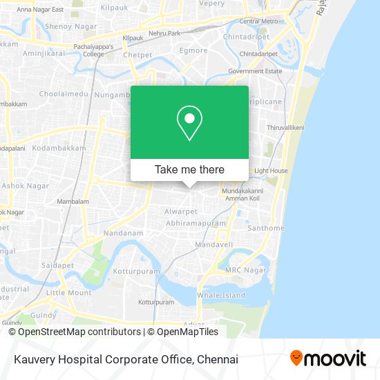 Kauvery Hospital Corporate Office map