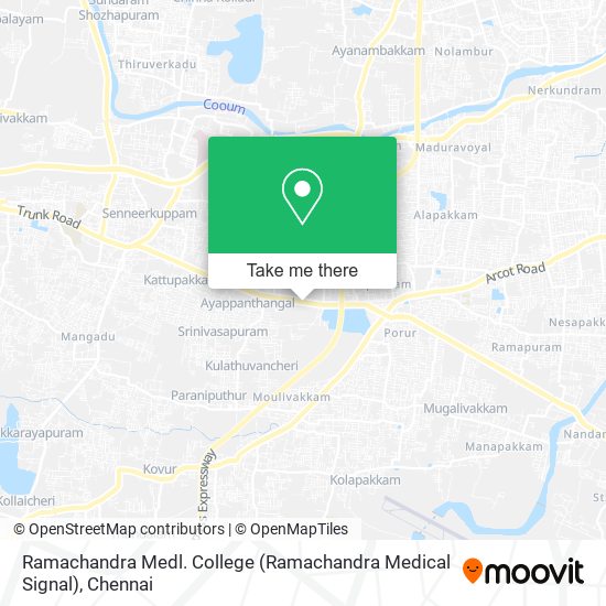 Ramachandra Medl. College (Ramachandra Medical Signal) map