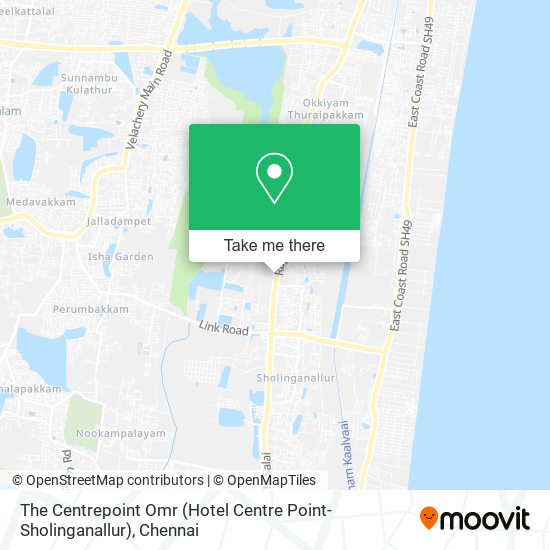 The Centrepoint Omr (Hotel Centre Point-Sholinganallur) map